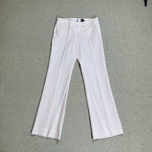 Charles Nolan NY Red Stripe Straight Pants